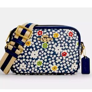 Coach Floral Jamie crossbody - navy blue